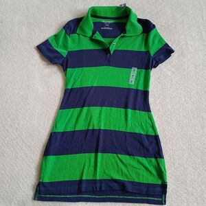 old navy ♡ polo striped short sleeve shirt y2k vintage school academia